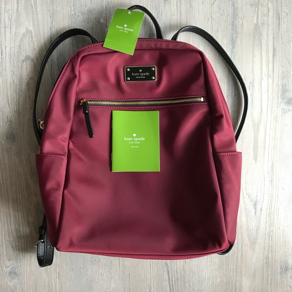 NWT Kate Spade Merlot Blake Avenue Hilo Backpack - Picture 5 of 6